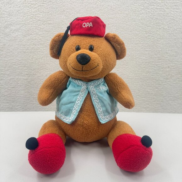 Rare Taki The Talking Teddy Bear OPA! Greek Speaking, Counting, Singing - Picture 1 of 9